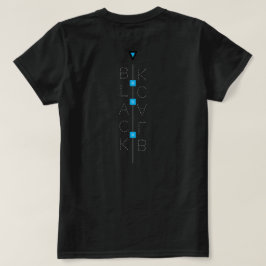 T - Shirt schwarz Punkt blau