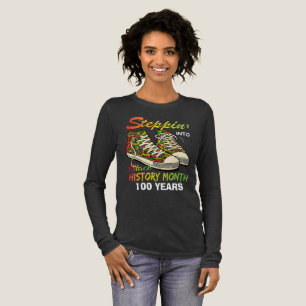 T-Shirt-Schwarzer Geschichtsmonat 100 Jahre Tri-Blend Shirt