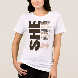T-Shirt-Schwarzer Geschichtsmonat 100 Jahre Tri-Blend Shirt