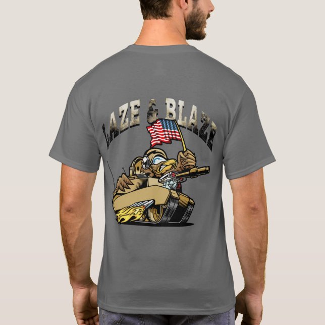 T - Shirt "SCREAMIN' LAZE & BLAZE" (Rückseite)