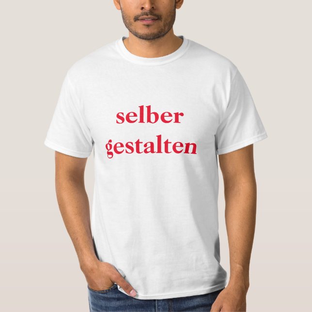 T-Shirt selber gestalten  (Vorderseite)