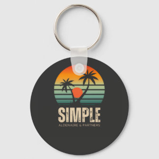 T-Shirt Simple Sonnenuntergang - Tropical Vibes De Schlüsselanhänger