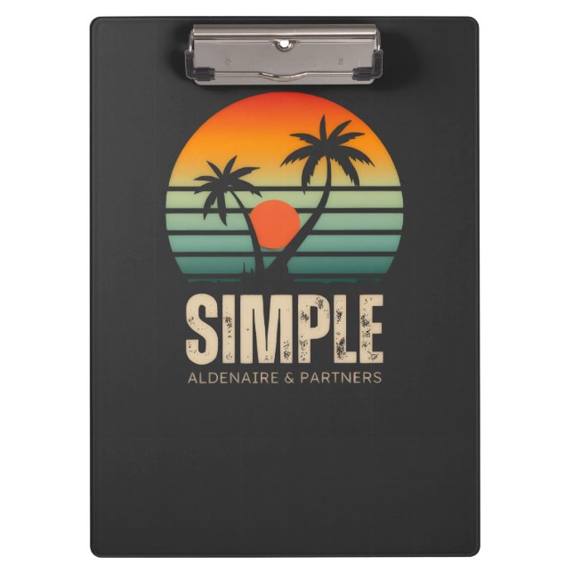 T-shirt Simple Sunset - Tropical vibes design Klemmbrett (Vorderseite)