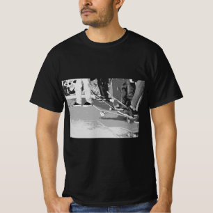 T - Shirt Skateboard Skate Park Graffiti Schwarz