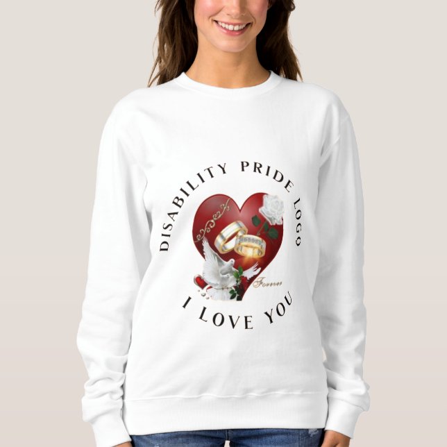 T-Shirt | Slogan zu den Rechten von Menschen mit B Sweatshirt (Vorderseite)