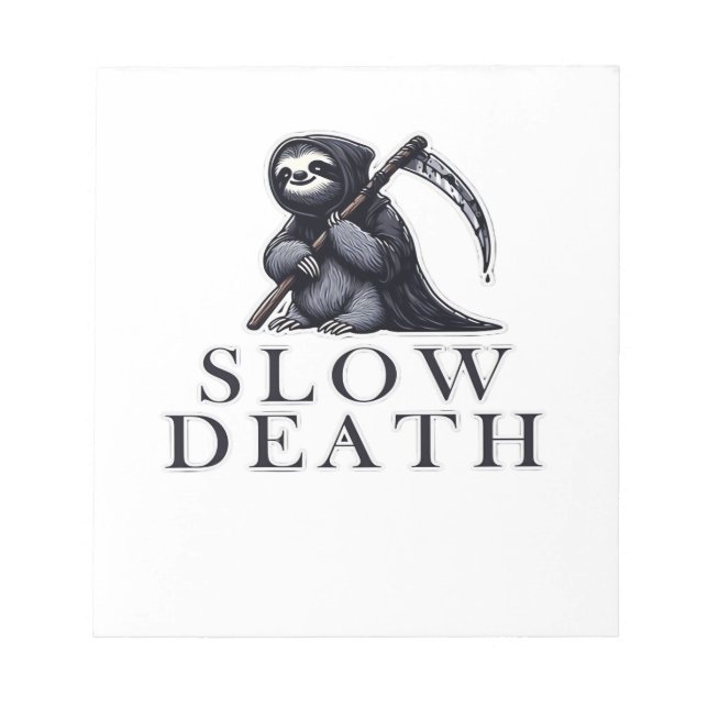 T-Shirt Slow Death Essential Notizblock (Vorderseite)