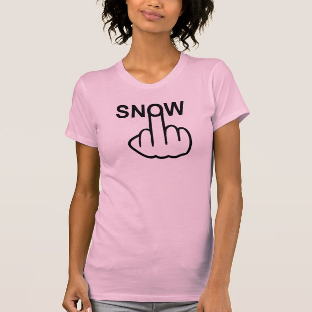 T - Shirt Snow Gedreht (Vorderseite)