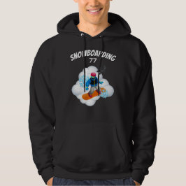 T-Shirt Snowboard-Stimmung Hoodie