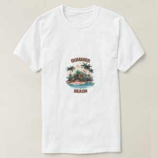 T-Shirt Sommer Strand Tropisches Inseldesign