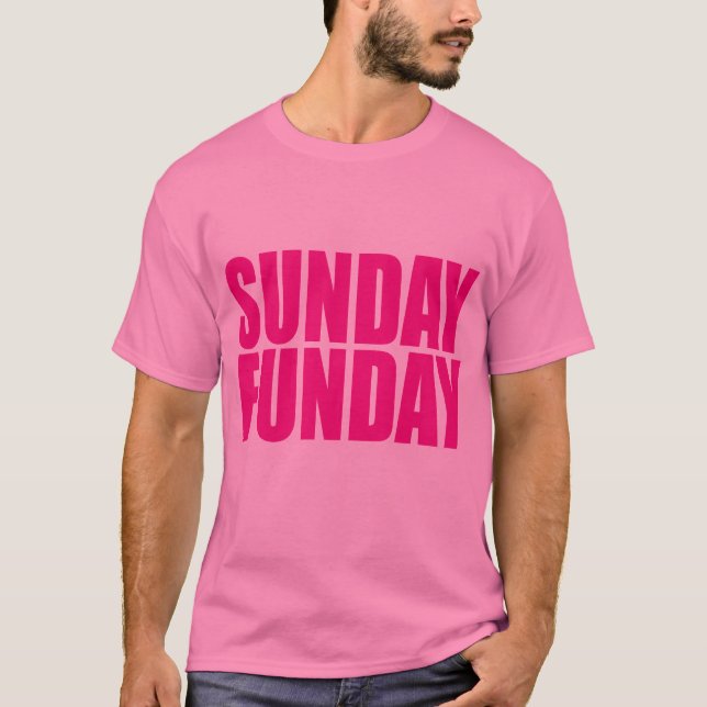 T - Shirt Sonntags Funday (Vorderseite)