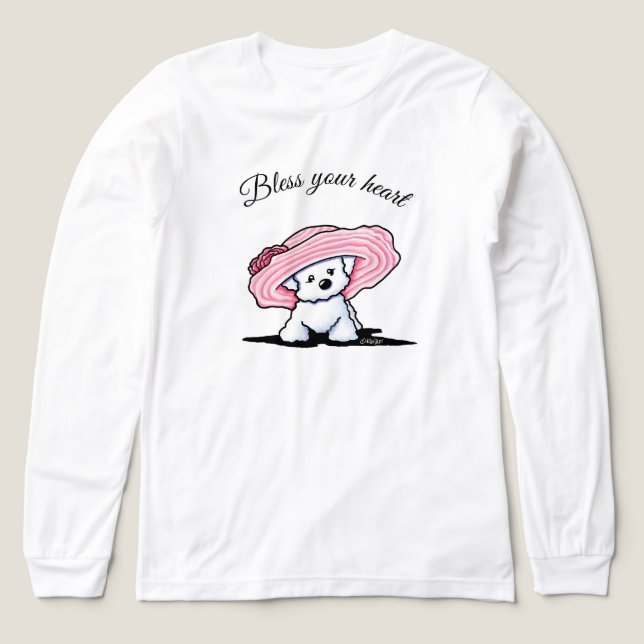 T - Shirt Southern Belle Bichon (Design Vorderseite)