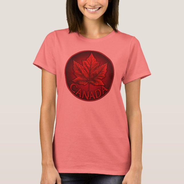 T - Shirt Souvenir-Shirt: Women's Canada Maple Lea (Vorderseite)