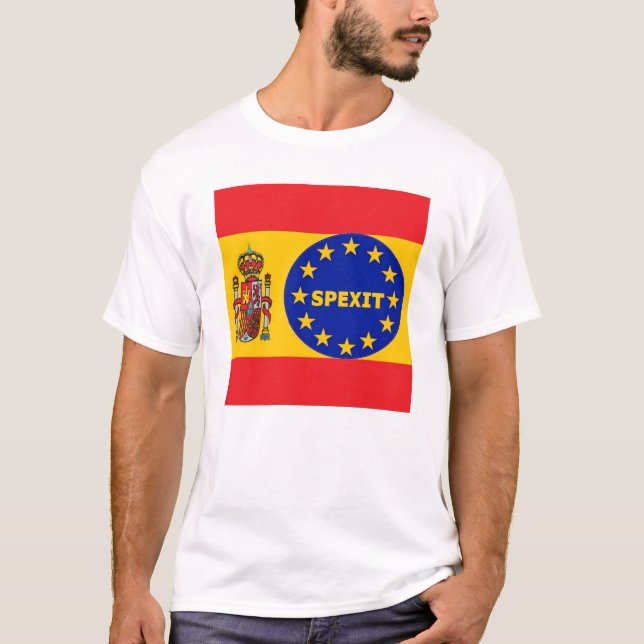 T - Shirt Spanisch Flag EU Spexit (Vorderseite)