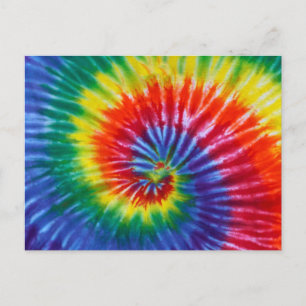 T-Shirt Spiralwirbel - Regenbogen Postkarte