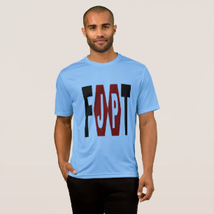T-Shirt Sport Blaue Tek Design FOOT JAPAN