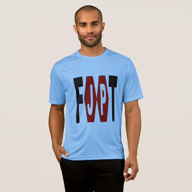 T-Shirt Sport Blaue Tek Design FOOT JAPAN (Vorne ganz)