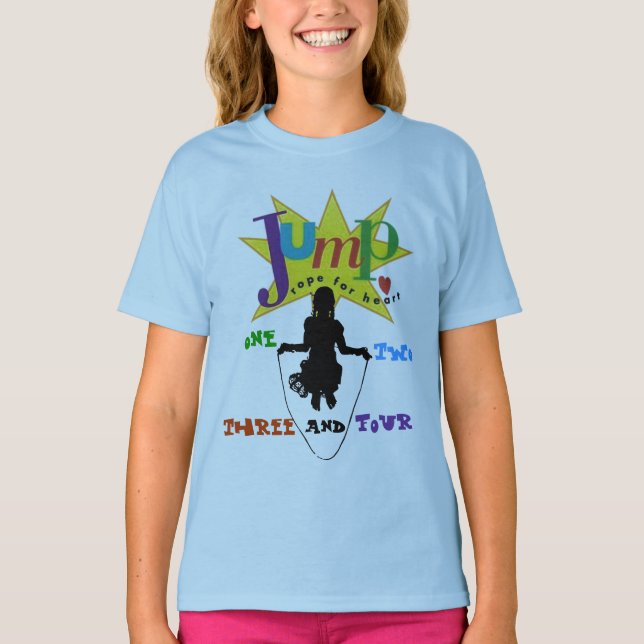 T - Shirt springen (Vorderseite)