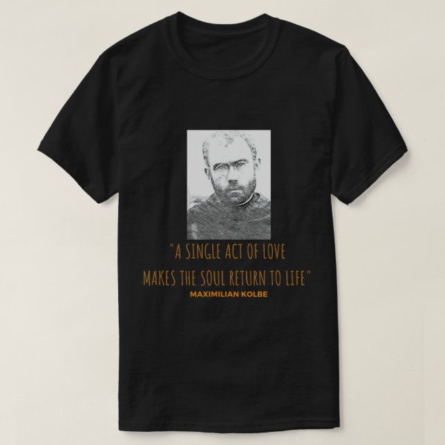 T - Shirt St. Maximilian Kolbe (Design vorne)
