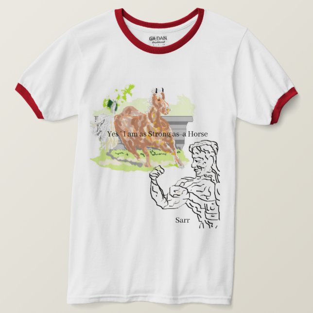 T - Shirt: stark als Pferd T-Shirt (Design vorne)