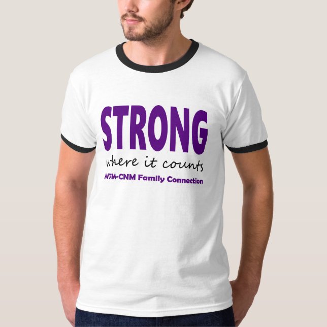T - Shirt - stark, wo er zählt (Vorderseite)