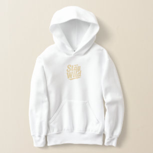 T-Shirt Stay Wild - Vintage Retro Typography Desig Hoodie