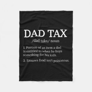 T-Shirt-Steuer für Männer Frauen Vater Definition Fleecedecke