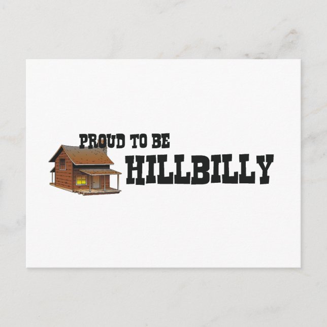 T-Shirt Stolz auf Hillbilly Postkarte (Vorderseite)