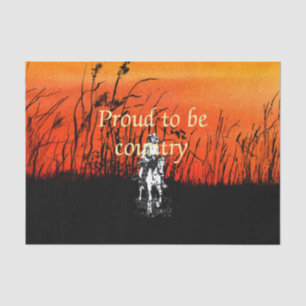 T-SHIRT stolz, Land zu sein Seidenpapier