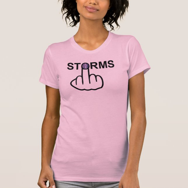 T - Shirt Storms Gedreht (Vorderseite)