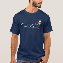 T - Shirt - Storyvine Dark Blue Premium Männer T -