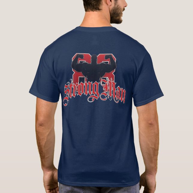 T-Shirt StrongMn blau (Rückseite)
