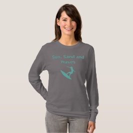 T - Shirt Sun, Sand und Waves
