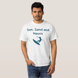T - Shirt Sun, Sand und Waves