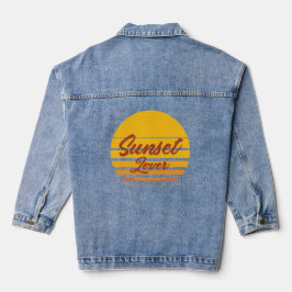 T - Shirt "Sunset Lover" Jeansjacke
