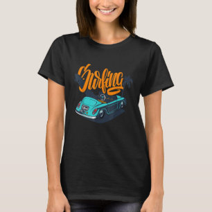 T-Shirt Surfen altes Auto Kalifornien Vintage-Surf