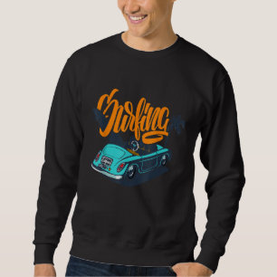 T-Shirt Surfen Altes Auto Kalifornien Vintages Sur Sweatshirt