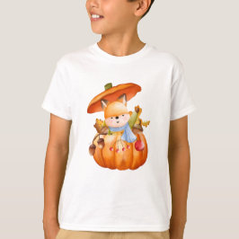 T-Shirt. Süße Früchte und freundliche Haustiere Ku T-Shirt