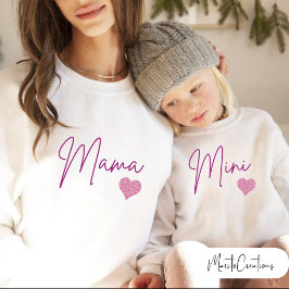 T-shirt sweater in couple with your daughter. sweatshirt