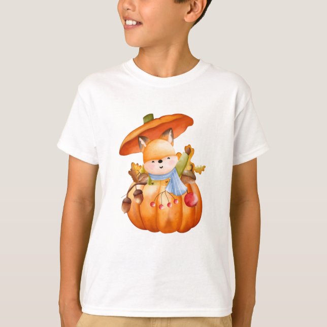 T-Shirt. Sweet Fruits and Friendly Pets Art T-Shirt (Vorderseite)