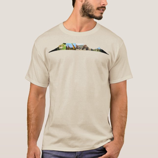 T - Shirt "Table Mountain Wildlife Collage" (Vorderseite)
