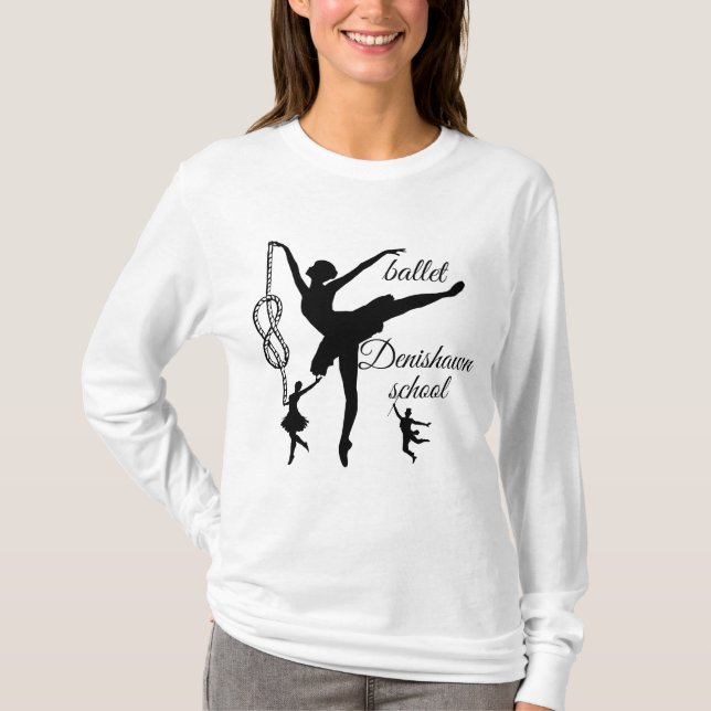 T-Shirt Tanzschule: Denishawn School (Vorderseite)