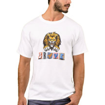 T - Shirt, tapfer Löwenprint