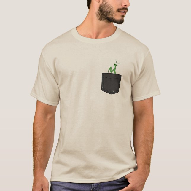 T-Shirt - Tasche Gottesanbeterin (Vorderseite)