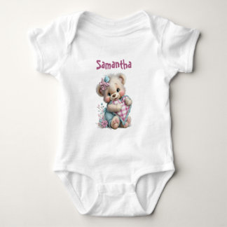 T-Shirt Teddybär-Baby-Party  Baby Strampler
