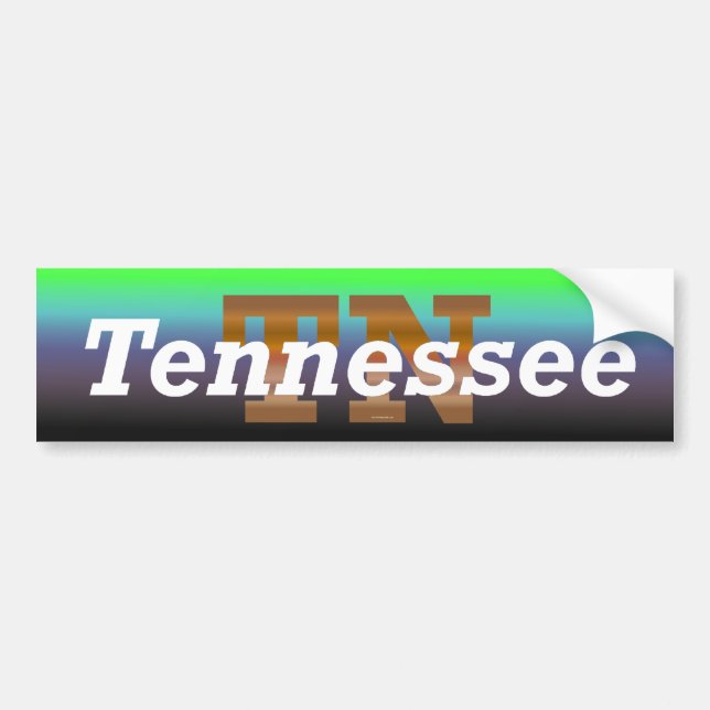 T-SHIRT Tennessee Autoaufkleber (Vorne)