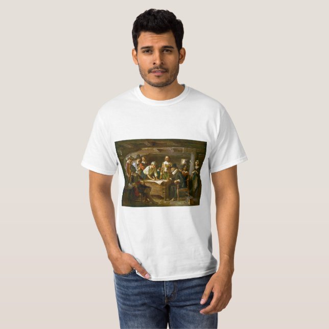 T - Shirt The Mayflower Compact 1620 Ferris (Vorne ganz)