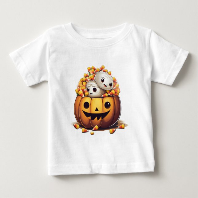 T-Shirt The Pumpkin Who Couldn't Stop Smiling (Vorderseite)