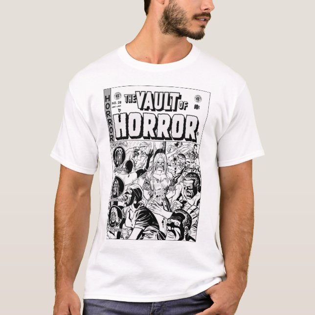 T - Shirt "The VAULT of Horror" der 50er Jahre (Vorderseite)
