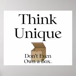 T-SHIRT Think einzigartig Poster