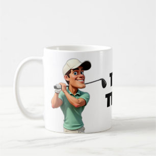T-SHIRT TIME Golf Sporting Goods New Office Kaffeetasse